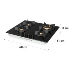 [Wiederverpackt] Goldflame 4 Gaskochfeld -KLarstein Verkaufsgeschäft 10034972 yy 0010 logo Klarstein Goldflame 4 Gaskochfeld 4 flammig