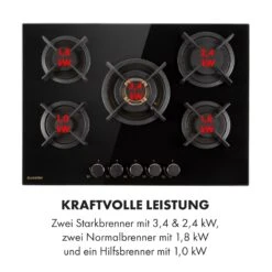 [Wiederverpackt] Goldflame 5 Gaskochfeld -KLarstein Verkaufsgeschäft 10034973 de 0006 logo