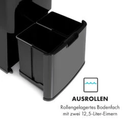[Wiederverpackt] Touchless Black Stainless Steel Müllsammler -KLarstein Verkaufsgeschäft 10035097 de 0005 logo