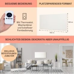 [Gebraucht] Wonderwall Air Infinite 720 Infrarotheizung Für Die Wand -KLarstein Verkaufsgeschäft 10035170 de 0006 usp