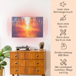 [Gebraucht] Wonderwall Air Art Infinite 580 Infrarotheizung Mit Bild -KLarstein Verkaufsgeschäft 10035172 de 0002 usp