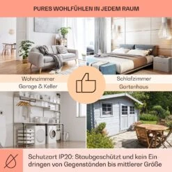 [Wiederverpackt] Wonderwall Air Art Infinite 580 Infrarotheizung Mit Bild -KLarstein Verkaufsgeschäft 10035172 de 0005 usp 1