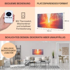 [Gebraucht] Wonderwall Air Art Infinite 720 Infrarotheizung Mit Bild -KLarstein Verkaufsgeschäft 10035173 de 0006 usp