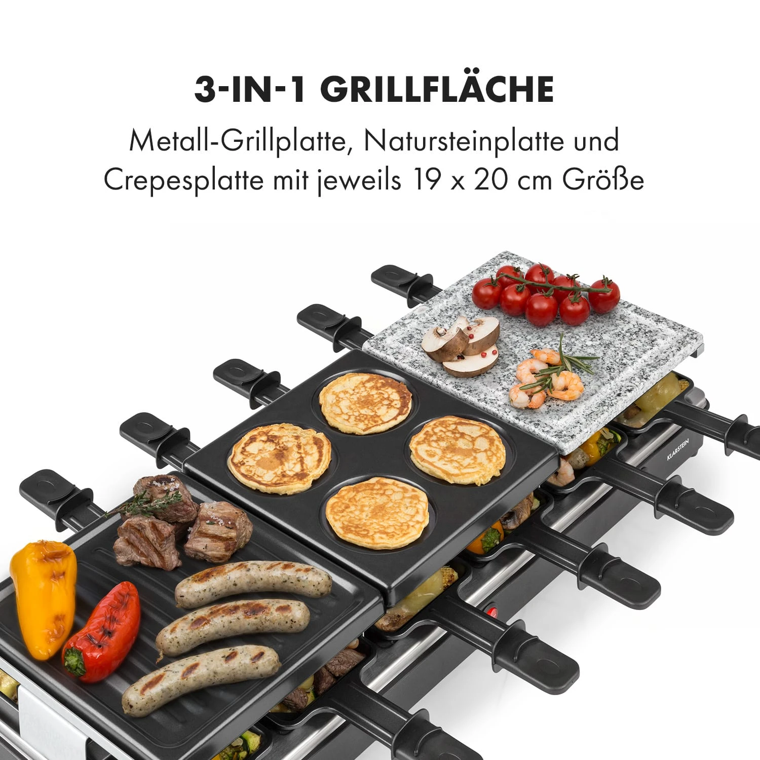 Fonduelette XL 3-in-1 Raclettegrill & Fondue 5 Fonduelette XL 3-in-1 Raclettegrill & Fondue – Bild 3