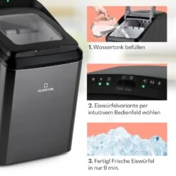 Partytime Eiswürfelmaschine 12 Partytime Eiswürfelmaschine -KLarstein Verkaufsgeschäft 10035295 de 0004 usp