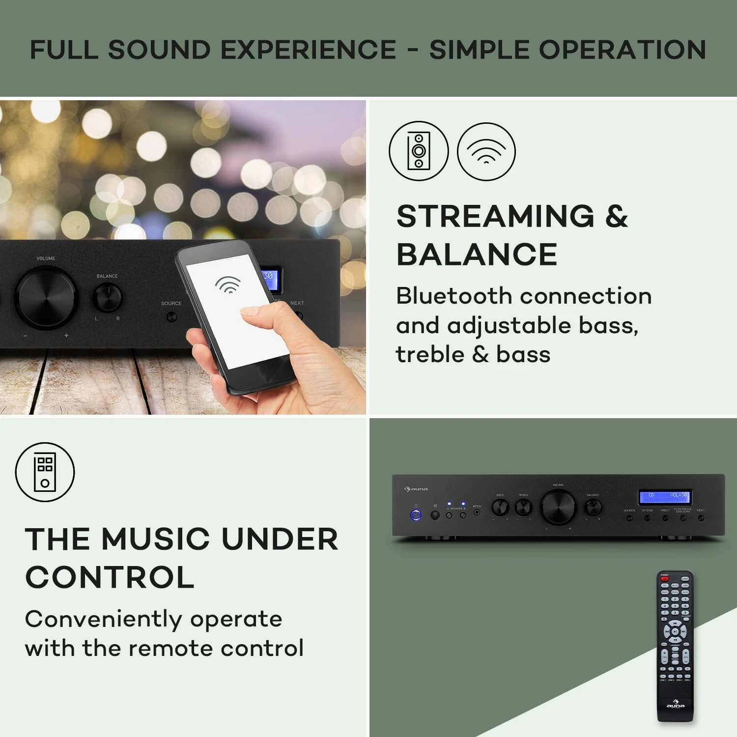 AMP-CD608 DAB HiFi Stereo-Amplifier 6 AMP-CD608 DAB HiFi Stereo-Amplifier – Bild 4