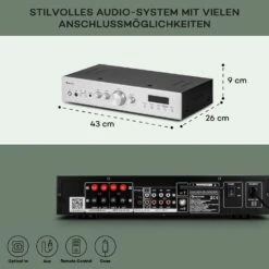 [Wiederverpackt] AMP-CD608 DAB HiFi Stereo-Amplifier -KLarstein Verkaufsgeschäft 10035299 de 0006 usp