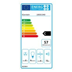 Purista Americana Unterbau-Dunstabzugshaube -KLarstein Verkaufsgeschäft 10035340 energy label