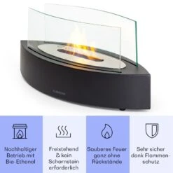 [Wiederverpackt] Phantasma Curve Ethanol-Kamin -KLarstein Verkaufsgeschäft 10035457 de 0003 usp 1