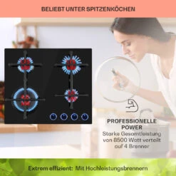 [Wiederverpackt] Illuminosa 4 Gaskochfeld -KLarstein Verkaufsgeschäft 10035464 de 0003 usp