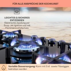 [Wiederverpackt] Illuminosa 5 Gaskochfeld -KLarstein Verkaufsgeschäft 10035465 de 0005 usp 1