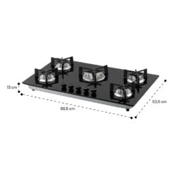 [Gebraucht] Trifecta 5 Gaskochfeld -KLarstein Verkaufsgeschäft 10035470 yy 0011 dimensions