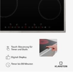[Gebraucht] Virtuosa 4 Prime Glaskeramik-Kochfeld -KLarstein Verkaufsgeschäft 10035551 de 0005 usp