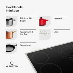 [Wiederverpackt] Virtuosa 4 Prime Glaskeramik-Kochfeld -KLarstein Verkaufsgeschäft 10035551 de 0007 usp 1