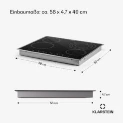 [Wiederverpackt] Virtuosa 4 Prime Glaskeramik-Kochfeld -KLarstein Verkaufsgeschäft 10035551 de 0008 usp 1