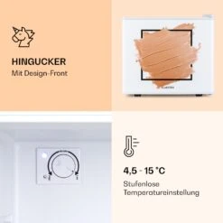 [Wiederverpackt] Pretty Cool Make-Up-Kühlschrank Apricot -KLarstein Verkaufsgeschäft 10035625 de 0005 logo