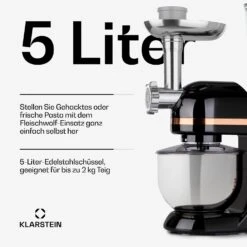 [Wiederverpackt] Lucia Elegance Küchenmaschine -KLarstein Verkaufsgeschäft 10035639 de 0004 usp