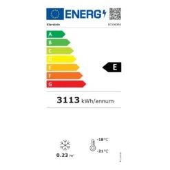 IceAge 88 Gefrierschrank 88 Liter -KLarstein Verkaufsgeschäft 10036066 energy label