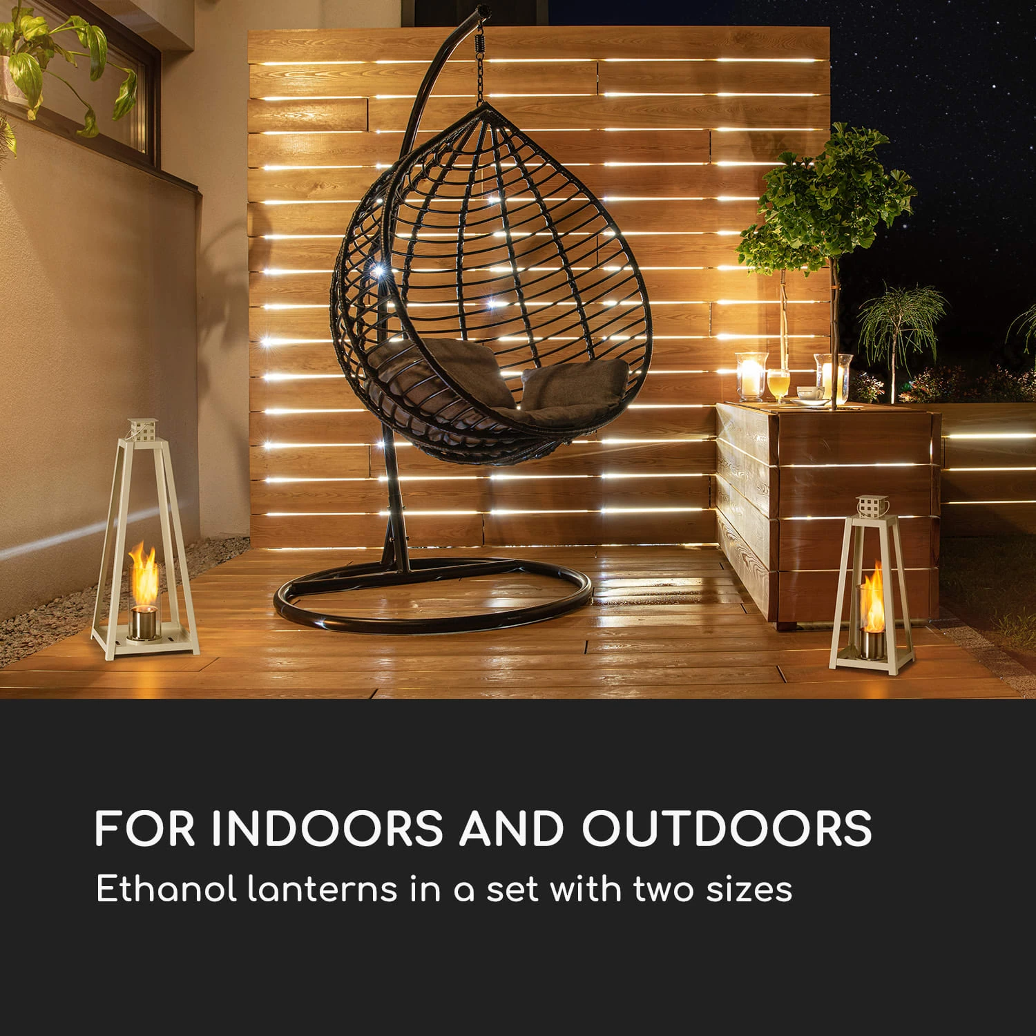 Fiamme Triangolo Ethanol-Laterne 4 Fiamme Triangolo Ethanol-Laterne – Bild 2