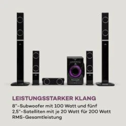 Areal 825 5.1 Lautsprechersystem -KLarstein Verkaufsgeschäft 10036134 de 0004 logo 1