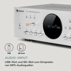 [Wiederverpackt] AMP-218 BT Digital-Surround-Verstärker -KLarstein Verkaufsgeschäft 10036138 de 0005 logo