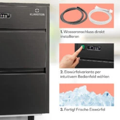 Powericer XL Eiswürfelmaschine 12 Powericer XL Eiswürfelmaschine -KLarstein Verkaufsgeschäft 10036152 de 0004 usp