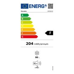 [Wiederverpackt] Pluto 80L Gefrierschrank -KLarstein Verkaufsgeschäft 10036162 energy label