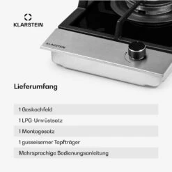 [Gebraucht] Alchemist Gaskochfeld -KLarstein Verkaufsgeschäft 10036335 de 0006 usp