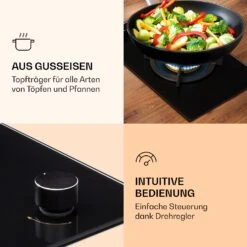 [Wiederverpackt] Goldflame Gaskochfeld -KLarstein Verkaufsgeschäft 10036336 de 0003 logo