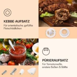 [Wiederverpackt] Mighty Mince Elektrischer Fleischwolf -KLarstein Verkaufsgeschäft 10036478 de 0004 logo 1