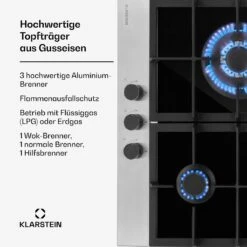 [Wiederverpackt] Alchemist 3 Gaskochfeld -KLarstein Verkaufsgeschäft 10037804 de 0003 usp