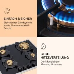 [Wiederverpackt] Goldflame Domino 4 Prime Gaskochfeld -KLarstein Verkaufsgeschäft 10037807 de 0005 logo