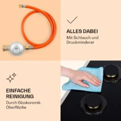 [Gebraucht] Goldflame Domino 4 Prime Gaskochfeld -KLarstein Verkaufsgeschäft 10037807 de 0006 logo 1