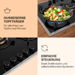 [Wiederverpackt] Goldflame 5 Prime Gaskochfeld -KLarstein Verkaufsgeschäft 10037808 de 0003 logo