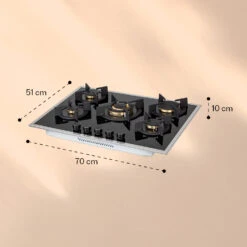 [Wiederverpackt] Goldflame 5 Prime Gaskochfeld -KLarstein Verkaufsgeschäft 10037808 yy 0007 logo