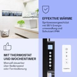 [Gebraucht] Wonderwall Air Art Smart Infrarotheizung Mit Bild Blaue Linie -KLarstein Verkaufsgeschäft 10037847 de 0004 logo