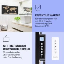 [Wiederverpackt] Wonderwall Air Art Smart Infrarotheizung Mit Bild Nachtkarte -KLarstein Verkaufsgeschäft 10037875 de 0004 logo