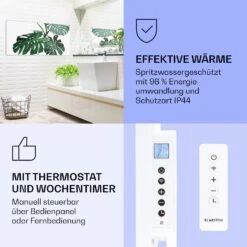 [Wiederverpackt] Wonderwall Air Art Smart Infrarotheizung Mit Bild Grünes Blatt -KLarstein Verkaufsgeschäft 10037916 de 0004 logo