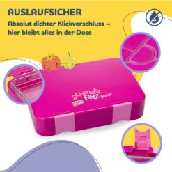 [Wiederverpackt] Schmatzfatz Junior Lunchbox Mit Fächern -KLarstein Verkaufsgeschäft 10037942 de 0003 usp