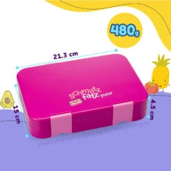 [Wiederverpackt] Schmatzfatz Junior Lunchbox Mit Fächern -KLarstein Verkaufsgeschäft 10037942 yy 0011 dimensions
