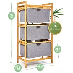 [Gebraucht] Wäscheregal 3 Schubladen -KLarstein Verkaufsgeschäft 10038013 yy 0011 dimensions