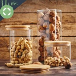 [Gebraucht] Eckiges Glas Mit Bambusdeckel -KLarstein Verkaufsgeschäft 10038105 yy 0004 logo