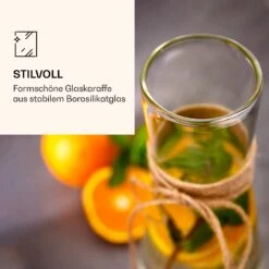 Glaskaraffe Mit Bambusdeckel -KLarstein Verkaufsgeschäft 10038230 de 0006 logo