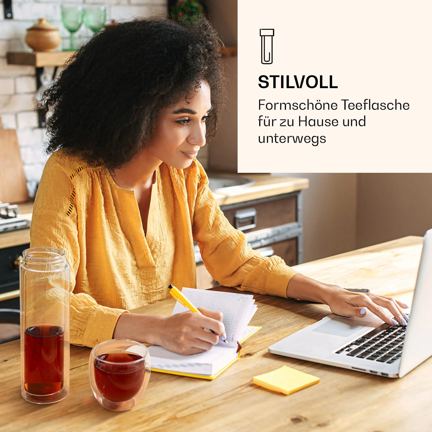 Teeflasche Mit Deckel Und Sieb 500 Ml 4 Teeflasche Mit Deckel Und Sieb 500 Ml – Bild 2