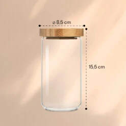 [Wiederverpackt] Stapelglas Mit Bambusdeckel 580 Ml -KLarstein Verkaufsgeschäft 10038246 yy 0006 logo