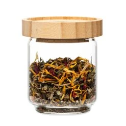 [Wiederverpackt] Stapelglas Mit Bambusdeckel 200 Ml