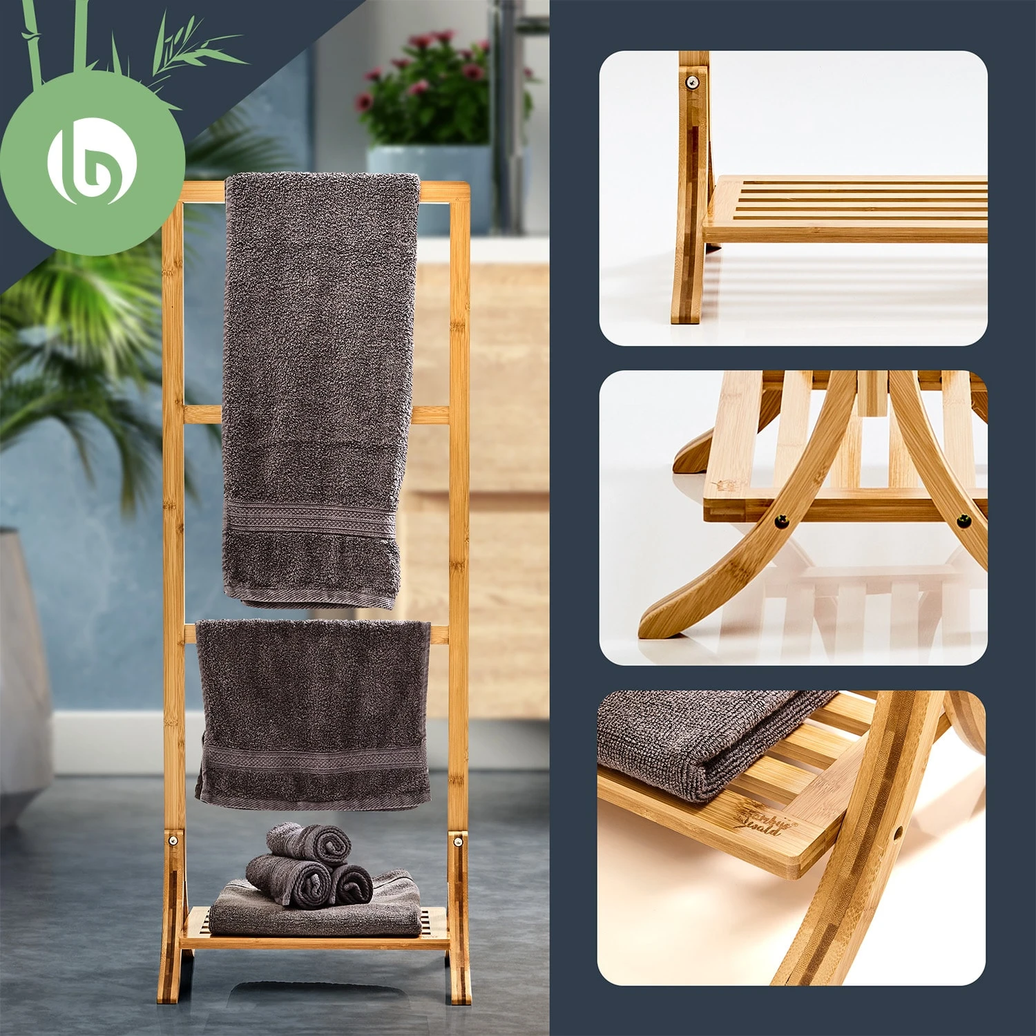 Handtuchhalter 4 Handtuchhalter – Bild 2