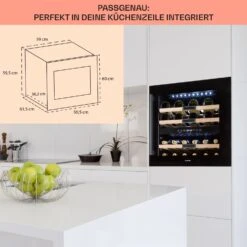 Vinsider 36 Onyx Edition Einbau-Weinkühlschrank -KLarstein Verkaufsgeschäft 10038404 de 0006 usp