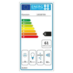 [Gebraucht] Futurelight Smart Inselhaube -KLarstein Verkaufsgeschäft 10038709 energy label