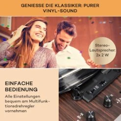 [Wiederverpackt] Auna TT-Classic Chrono Plattenspieler -KLarstein Verkaufsgeschäft 10039050 de 0003 usp
